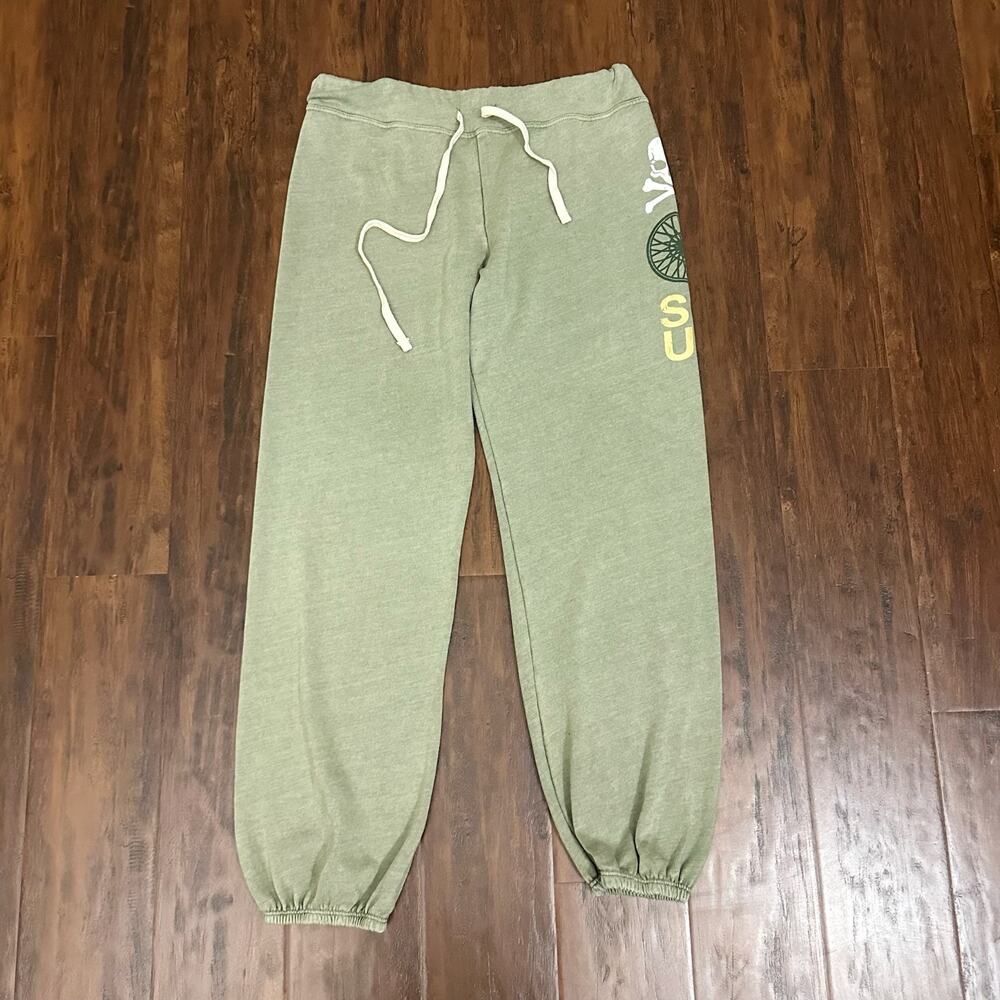 SOULCYCLE Sweatpants Sage Green Graphic Drawstring Waist Jogger Athletic